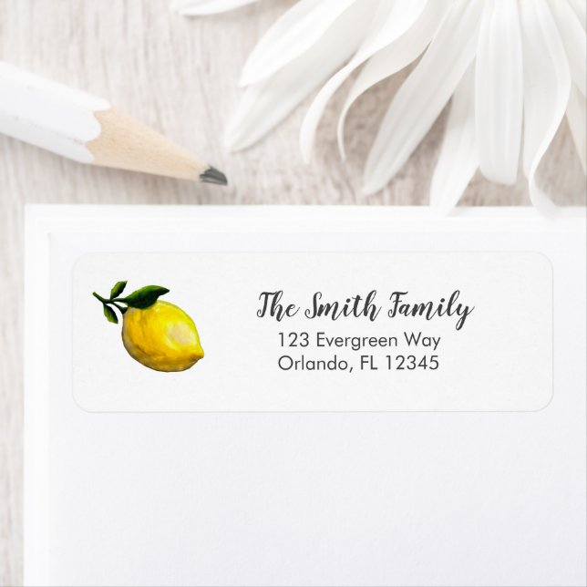 Lemon Painting Fruit Art Address (Insitu)
