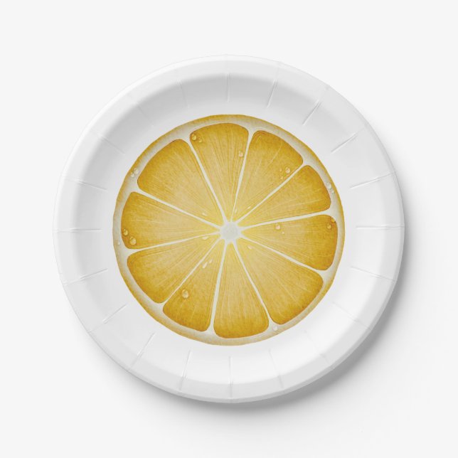 Lemon Paper Plate (Front)