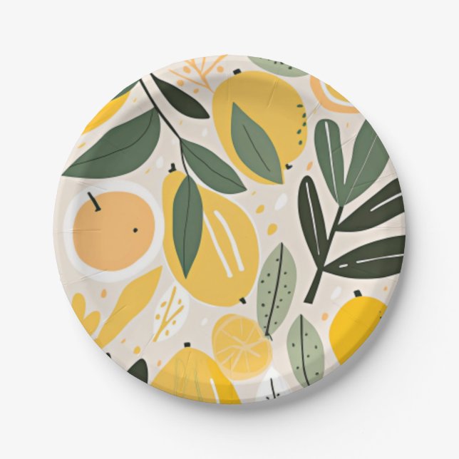 Lemon Paper Plate (Front)