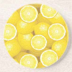 Lemon Pattern 2 Coaster