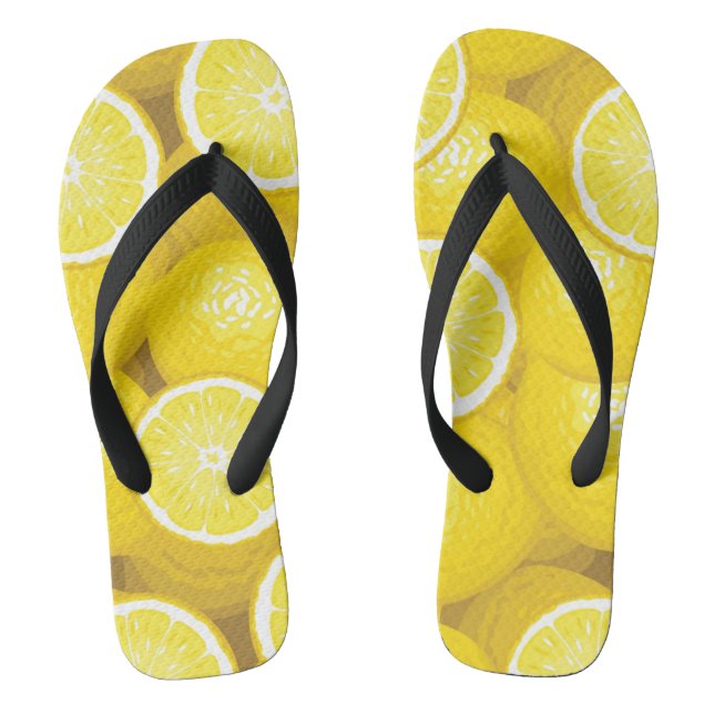 Lemon Pattern 2 Jandals (Footbed)