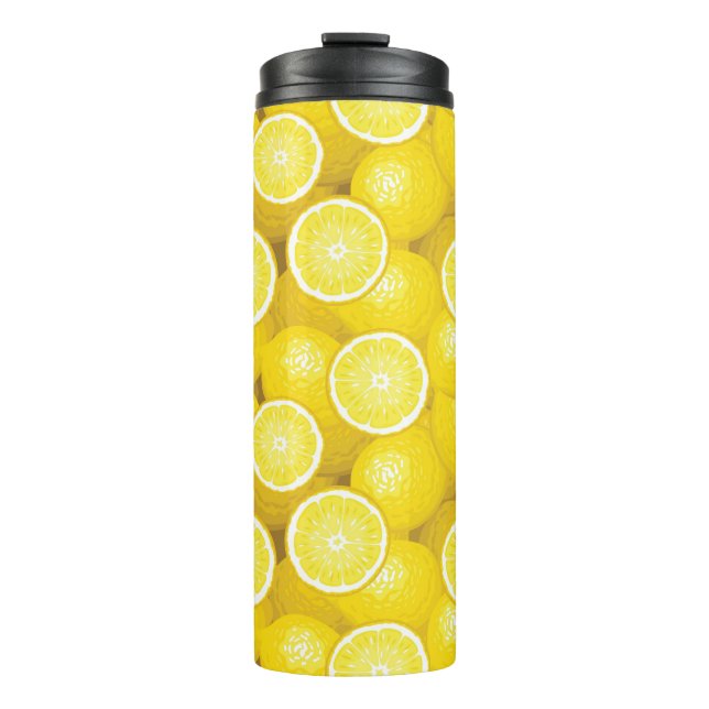 Lemon Pattern 2 Thermal Tumbler (Front)