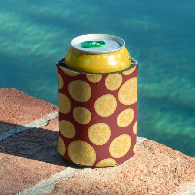 Lemon pattern can cooler (In Situ Pool)