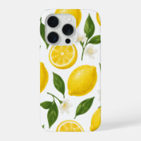 Lemon Pattern Design | Fresh Citrus Summer Print