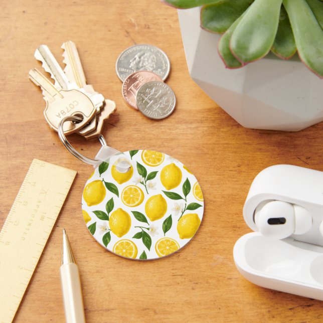 Lemon pattern design  key ring (Desk)
