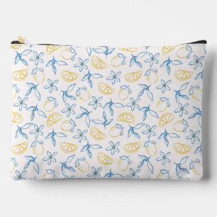 Lemon Pattern Hand Drawn - Accessory Pouch