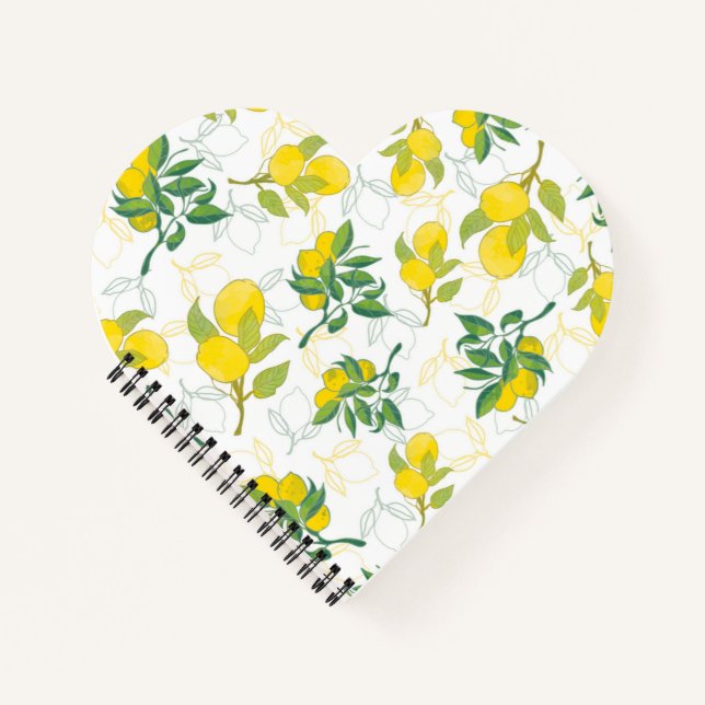 lemon pattern notebook (Front)