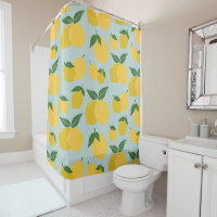 Lemon Pattern Retro Fruit Yellow On Green