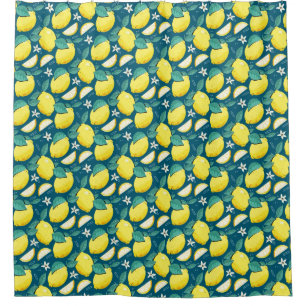 Lemon Pattern Shower Curtain
