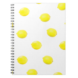 lemon pattern version 2 spiral notebook