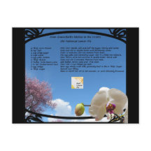 Lemon Pie Recipe Postcard
