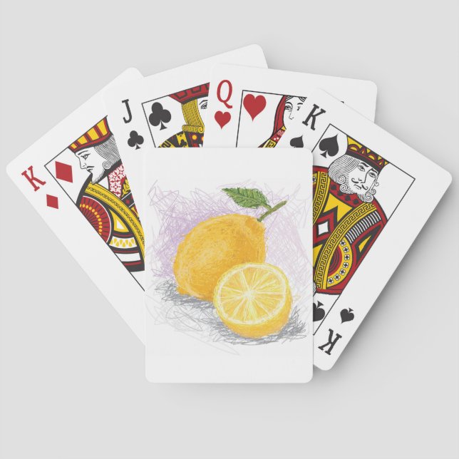 lemon playing cards (Back)