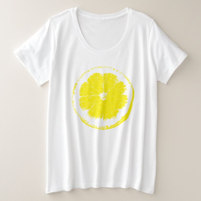 Lemon Plus Size T-Shirt (Design Front)