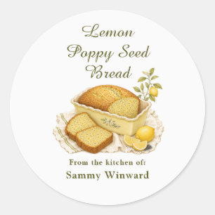 Lemon Poppy Seed Bread Gift Label