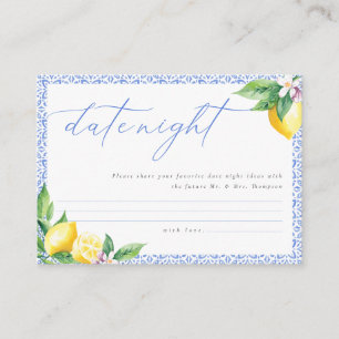 Lemon Positano Italian Date Night Ideas Enclosure Card