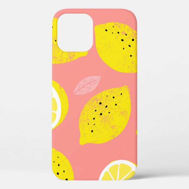 Lemon print, bright seamless summer pattern. Case-Mate iPhone case (Back)