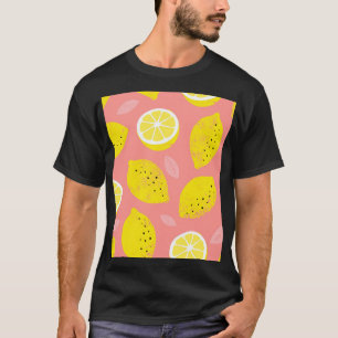Lemon print, bright seamless summer pattern. T-Shirt
