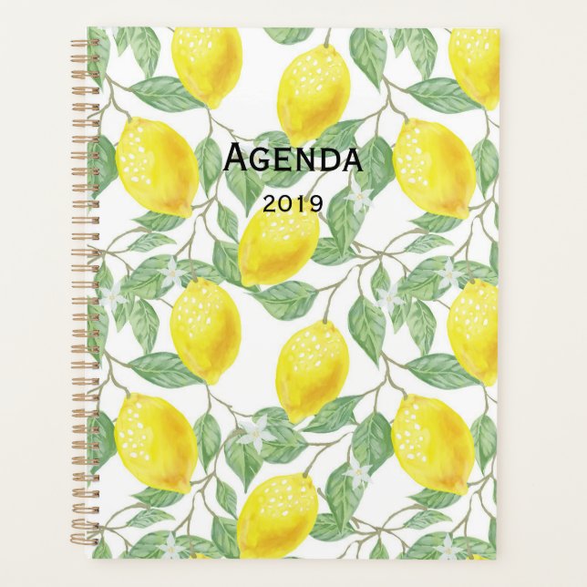 Lemon Print Planner (Front)