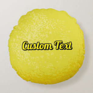 Lemon Round Cushion