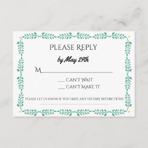 Lemon RSVP Card