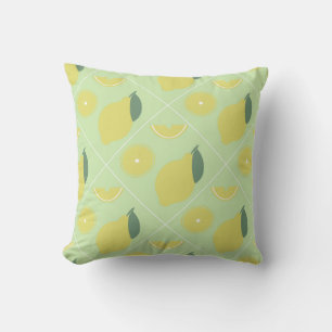 lemon seamless pattern cushion