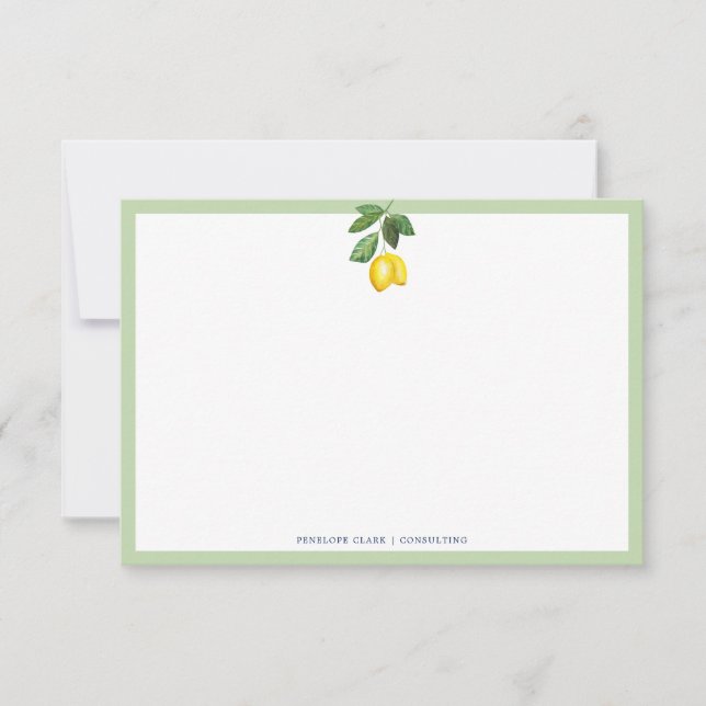 Lemon Season | Lemon Tree Card (Front)