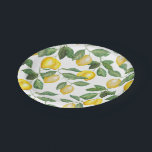 Lemon Season | Paper Plate<br><div class="desc">Make your event bright and full of sunshine with this themed set of lemon pattern paper plates.</div>
