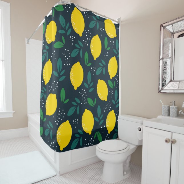 Lemon Shower Curtain (In Situ)