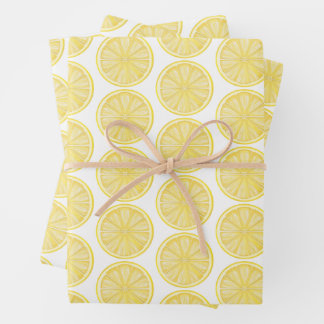 Lemon Slice Amalfi Coast Party Wrapping Paper Sheet