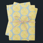Lemon Slice Amalfi Coast Party Wrapping Paper Sheet<br><div class="desc">A fresh addition to your lemon-themed party! This versatile paper is perfect paper for bridal showers,  birthday parties,  housewarmings,  and the like!</div>