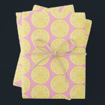 Lemon Slice Amalfi Coast Party Wrapping Paper Sheet<br><div class="desc">A fresh addition to your lemon-themed party! This versatile paper is perfect paper for bridal showers,  birthday parties,  housewarmings,  and the like!</div>
