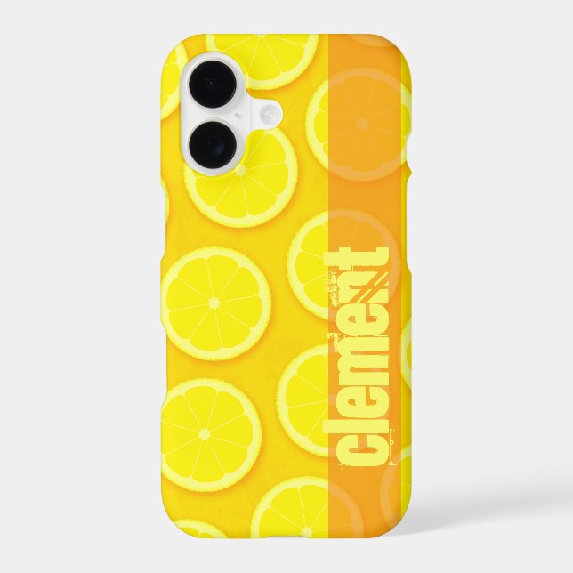 Lemon slice bright yellow name (Back)