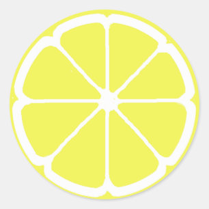 LEMON SLICE by SHARON SHARPE Classic Round Sticker