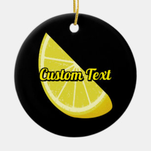 Lemon Slice Ceramic Tree Decoration