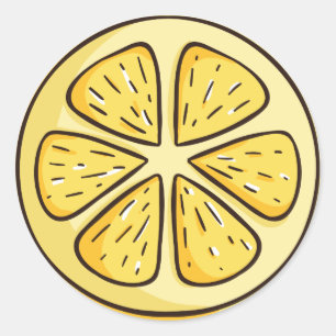 Lemon Slice Classic Round Sticker