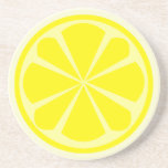 Lemon Slice Coaster<br><div class="desc">A coaster featuring an illustration of a lemon slice.</div>