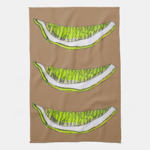 Lemon Slice fruit watercolour illustration Tea Towel
