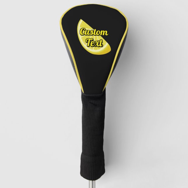 Lemon Slice Golf Head Cover (Front)