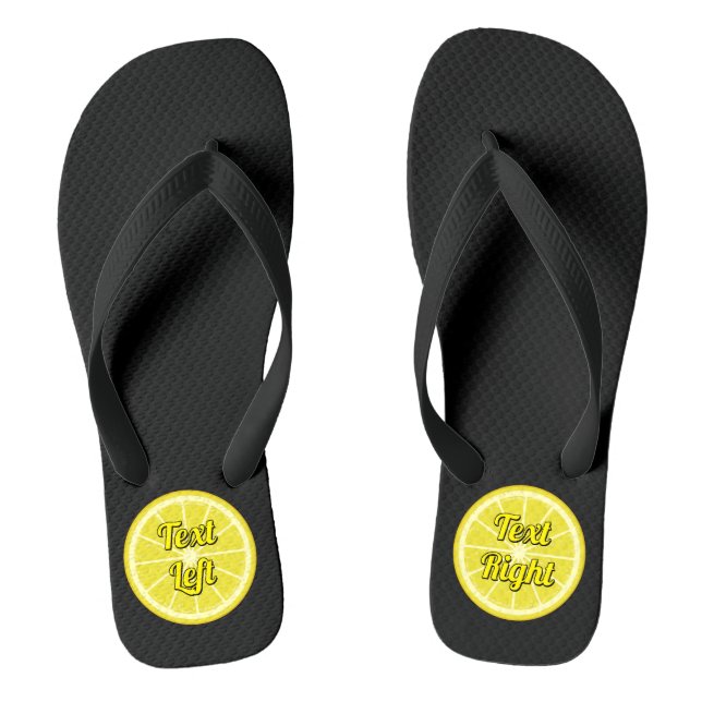 Lemon Slice Jandals (Footbed)