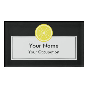 Lemon Slice Name Tag