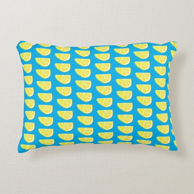 Lemon Slice Pattern  Decorative Cushion (Front)