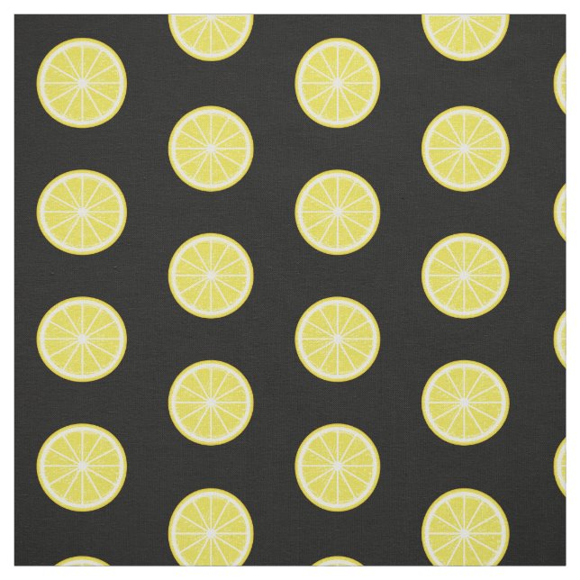 Lemon Slice Pattern Fabric (Swatch)