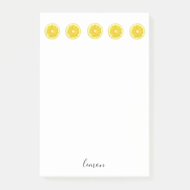 Lemon slice post it sticker notes. post-it notes (Front)