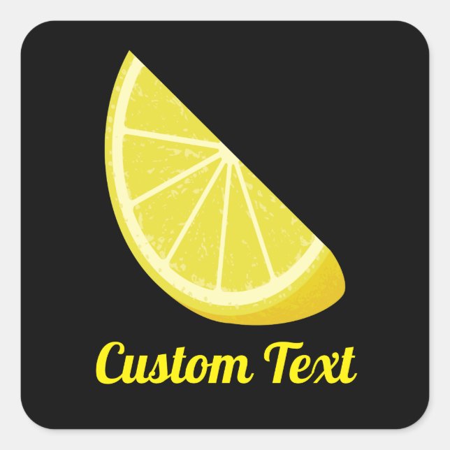 Lemon Slice Square Sticker (Front)