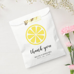 Lemon Slice Thank You Favour Bag