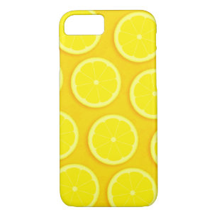 Lemon slice yellow graphic iphone case