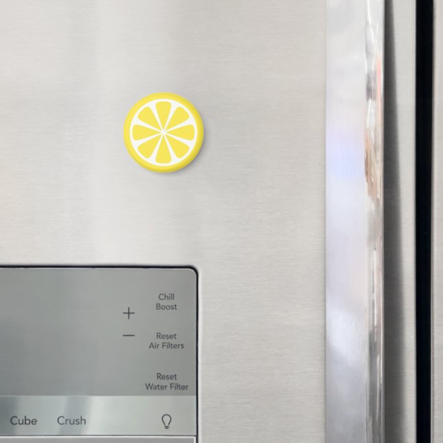 Lemon Slice Yellow Summer Fruit Magnet (In Situ (Fridge))
