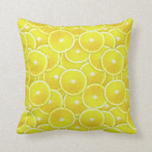 Lemon slices cushion