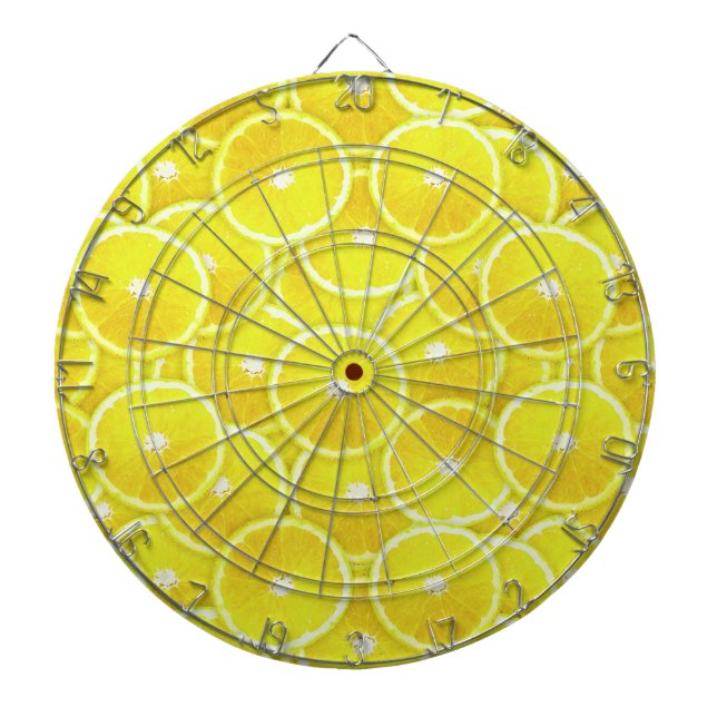 Lemon slices dartboard (Front)