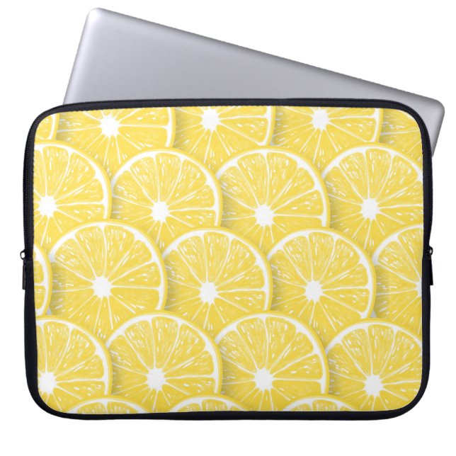 Lemon slices laptop sleeve (Front)